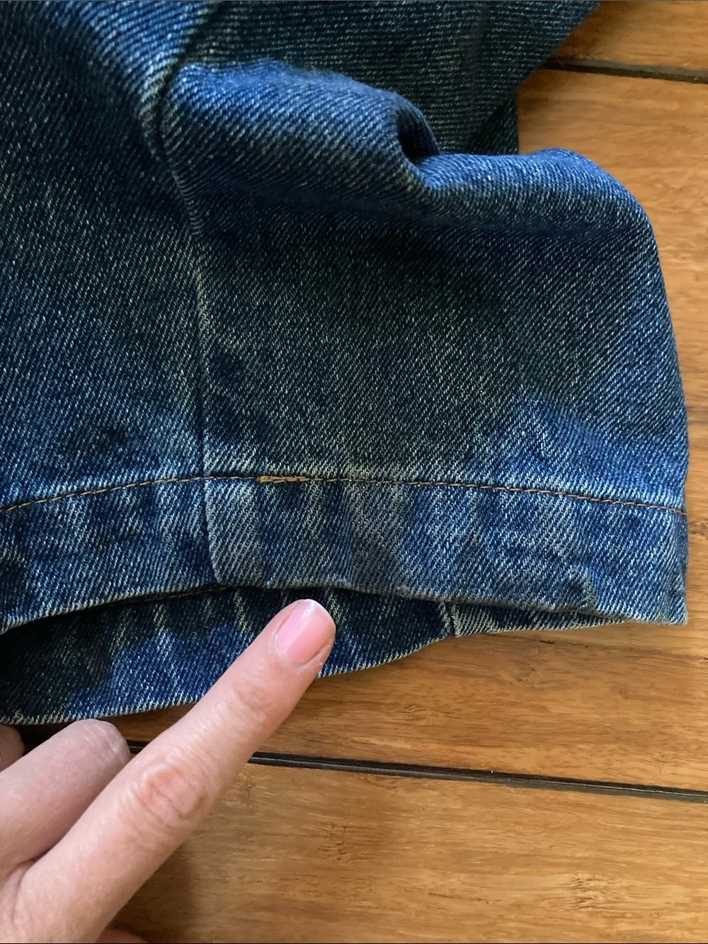 Le Bon Shoppe Blue Denim Arc Pants Medium